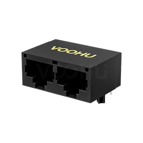 SYT112B002IWA1D  90&deg; side insertion  1*2  Tab DOWN 10/100M  DIP RJ45