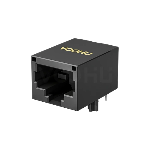 SYT111B002IWA1DDJ 90&deg; side insertion 1*1 Tab Down 10/100M NO LED DIP RJ45