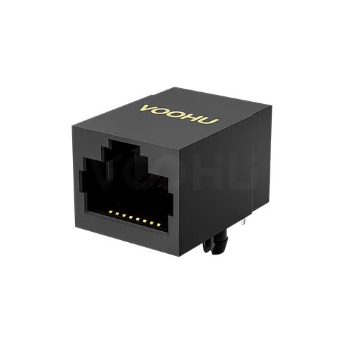 SYT211B002IWA4D 90&deg; side insertion 1*1 Tab UP 10/100M DIP RJ45