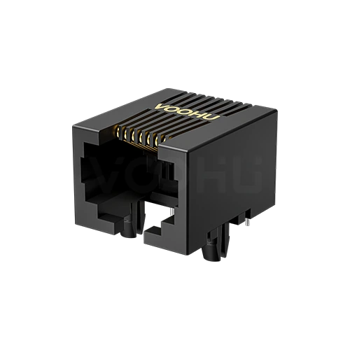 SYT53211188IWA3DY1017 90&deg; side insertion 1*1 Tab Down NO  LED DIP RJ45