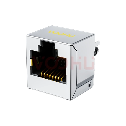 SYT52A1188GWA6D1Y1143  1*1 DIP 180&deg; vertical Tab UP Shield Tabs  RJ45