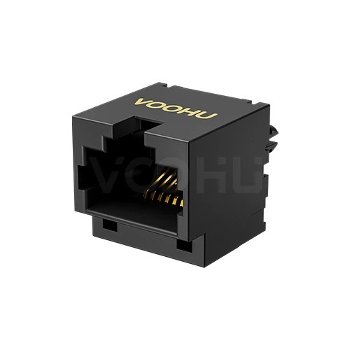 SYT52F1188IWE1DB4K078 180&deg; vertical 1*1 Tab UP NO LED DIP RJ45