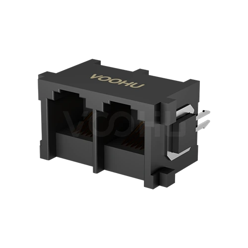 SYT52251266IWE1DY1T095 180&deg; 1*2 Tab UP NO LED DIP RJ11