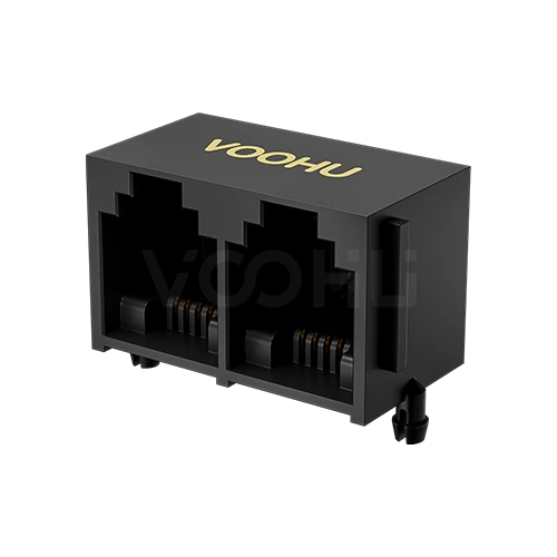 SYT5521E1264IWA1DY1017 90&deg; side insertion 1*2 Tab UP  NO LED DIP RJ11