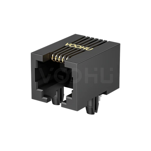 SYT53211166IWA1DY1017 90&deg; side insertion 1*1 Tab Down NO  LED DIP RJ11