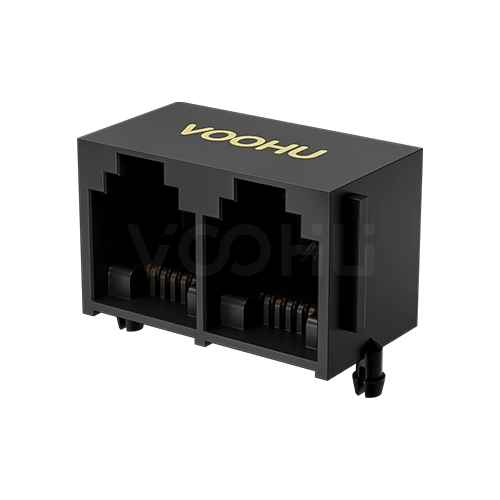 SYT5521E1266IWA1DY1017 90&deg; side insertion 1*2 Tab UP  NO LED DIP RJ11