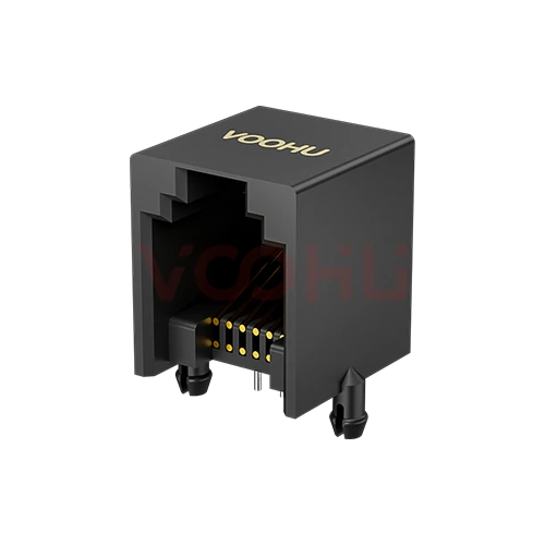 SYT55211166IWA1DY1017 90&deg; side insertion 1*1 Tab UP  NO LED DIP RJ11