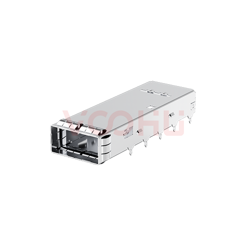 WH491U029D0S00 1 x 1 40G Press Fit QSFP+ Cage