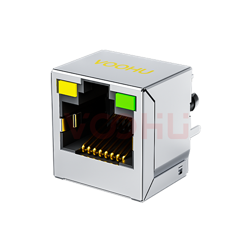 SYT52A1188AC1A6D12Y1143 180&deg; vertical 1*1 8P8C Tab UP Y/G DIP RJ45