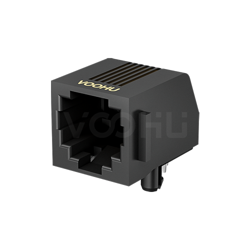 SYT5722E1166IWA1DB4  90&deg; 1*1  6P6C Tab Down all plastic NO LED  RJ11