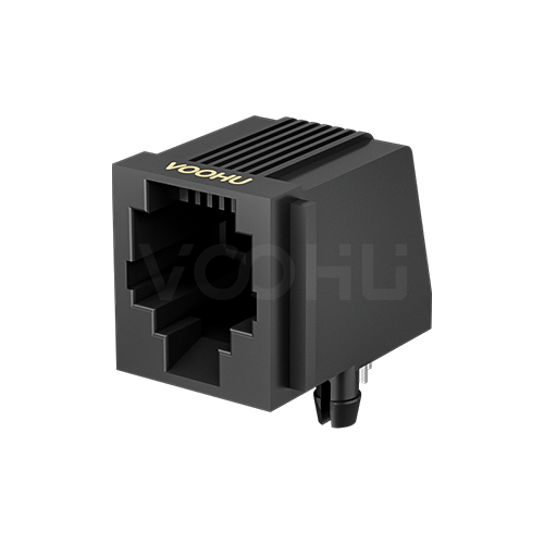 SYT5721E1166IWA1DB1006  90&deg; 1*1  6P6C Tab Down all plastic NO LED  RJ11