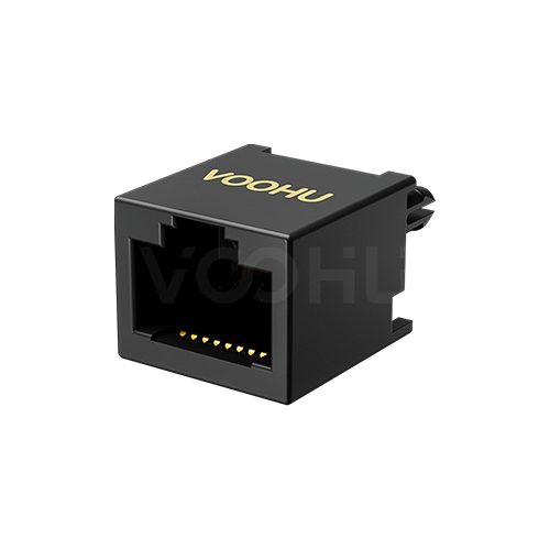 SYT52T1188IWA1DB1057 180&deg; vertical 1*1 Tab UP 8P8C  Full plastic  RJ45