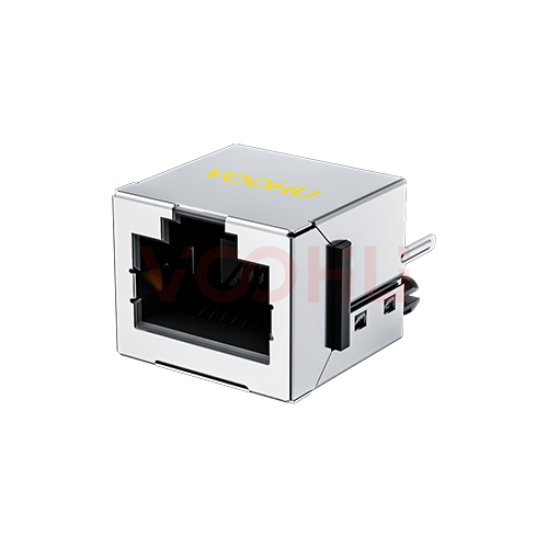 SYT52TE1188GWA1DY1008 180&deg; vertical  1*1 Tab UP With shield DIP  RJ45