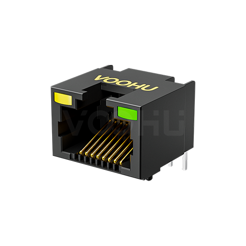 SYT60S1188JB1A6DY1008  90&deg; side insertion 1*1 Tab UP LED Y/G  DIP  RJ45(Low Profile)