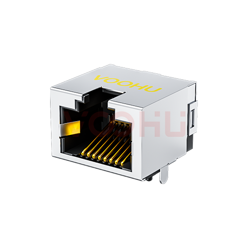 SYT60S1188GWA6DY1008(Bend your feet) 90&deg; side insertion 1*1 Tab UP 8P8C  NO LED DIP RJ45 (Low Profile)