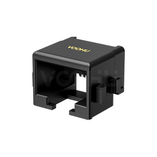SYTCB861188IWA6SB1075  90&deg; side insertion 1*1 Tab Down DIP NO LED RJ45 Offset Connector