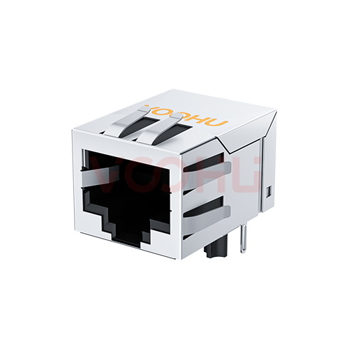 SYT111B002HWA1D  90&deg; side insertion 1*1 Tab Down 10/100M DIP RJ45