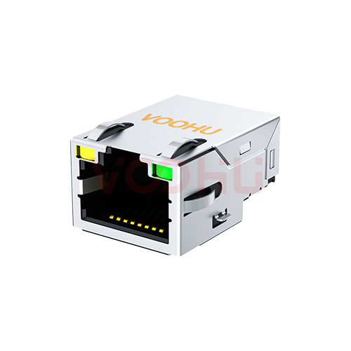 SYT211B227DC1A7CBS057  90&deg; side insertion  1*1 Tab UP Y/G 10/100M SMT RJ45