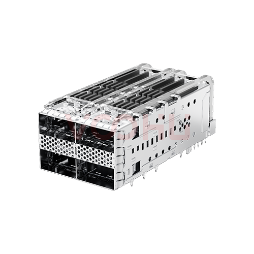 WH81161Y22121 2*2 200G Press Fit QSFP56 Cage+Connector