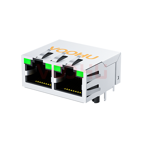 SYT312B002DB3A4DN  90&deg; side insertion  1*2  Tab Up  LED G/G 10/100M  DIP RJ45