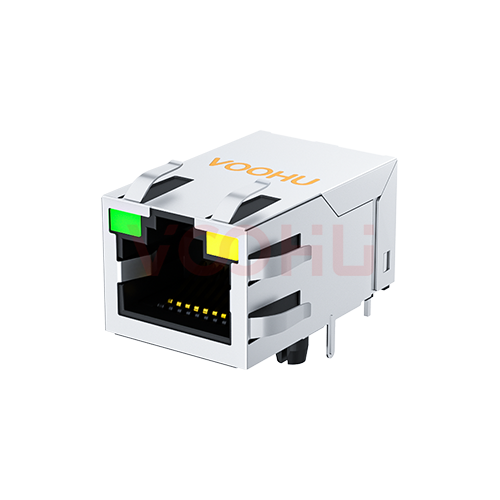 SYT311B075AA2A4DN  90&deg; side insertion  1*1 Tab UP  G/Y 10/100M  DIP RJ45