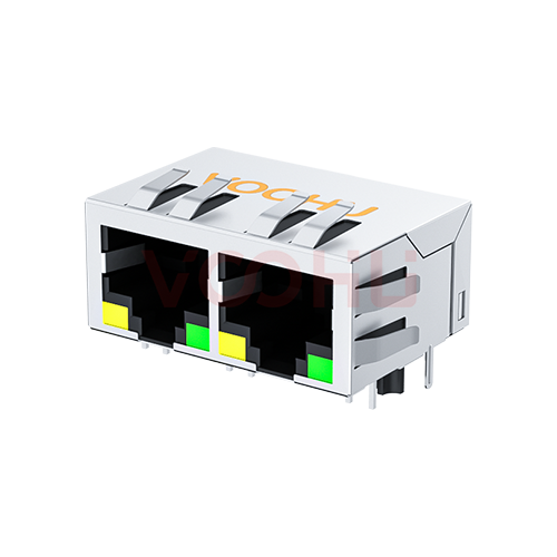SYT112B002DB1A1D3  90&deg; side insertion  1*2  Tab DOWN Y/G 10/100M  DIP RJ45