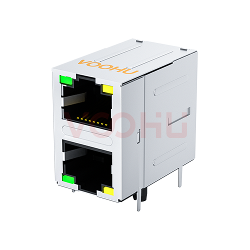 SYT21B002AB2A4D068  90&deg; side insertion  2*1  LED G/Y  Tab Up/Down 10/100M  DIP RJ45