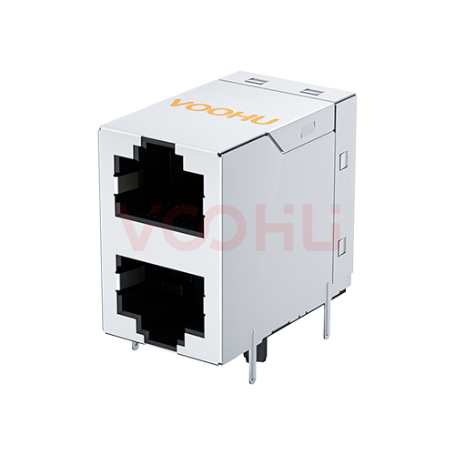 SYT21B083GWA2D057  90&deg; side insertion  2*1  Tab Up/Down 10/100M  DIP RJ45