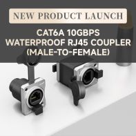 [New Product Recommendation] CAT6A 10 Gigabit Waterproof RJ45 Coupler Male and Female