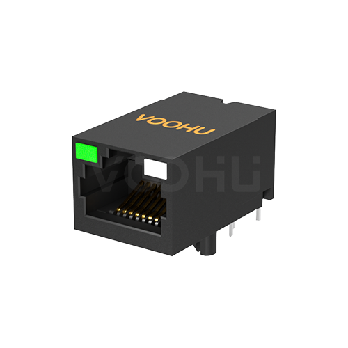 SYT312Q106JE6A4DN 90&deg;  1*2  Tab Up 100/1000BASE LED G/GO DIP RJ45