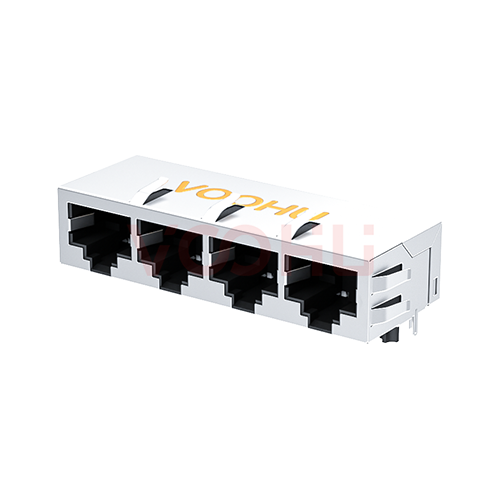 SYT114Q070HWA1D Network Connector (RJ45/RJ11) perspective view