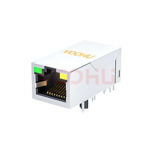 SYT411Q199AB2A1DP Network Connector (RJ45/RJ11) perspective view