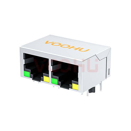 SYT112T010AB2A10DB Network Connector (RJ45/RJ11) perspective view