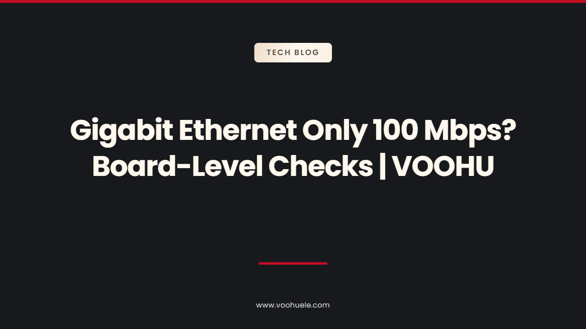 Gigabit Ethernet Only Links at 100 Mbps? Board-Level and LAN Transformer Checks