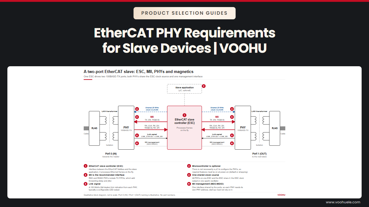 EtherCAT PHY Requirements: What an EtherCAT Slave Needs from Its PHY