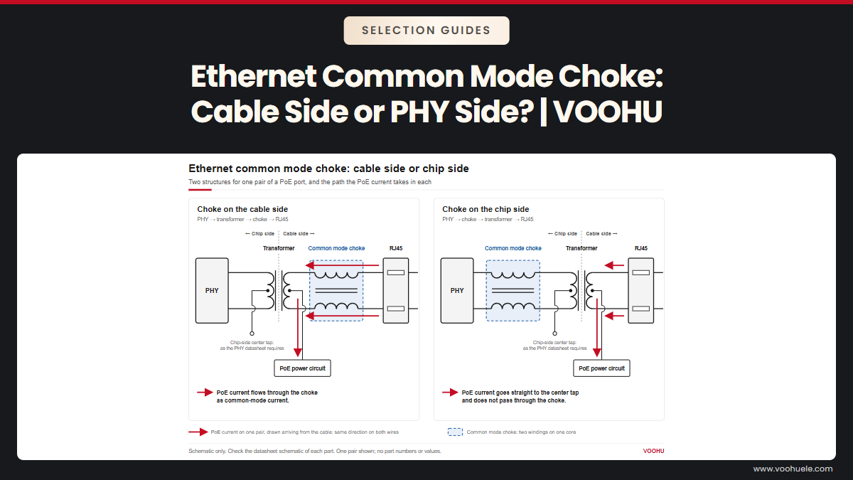 Ethernet Common Mode Choke Placement: Cable Side or PHY Side of the Transformer?
