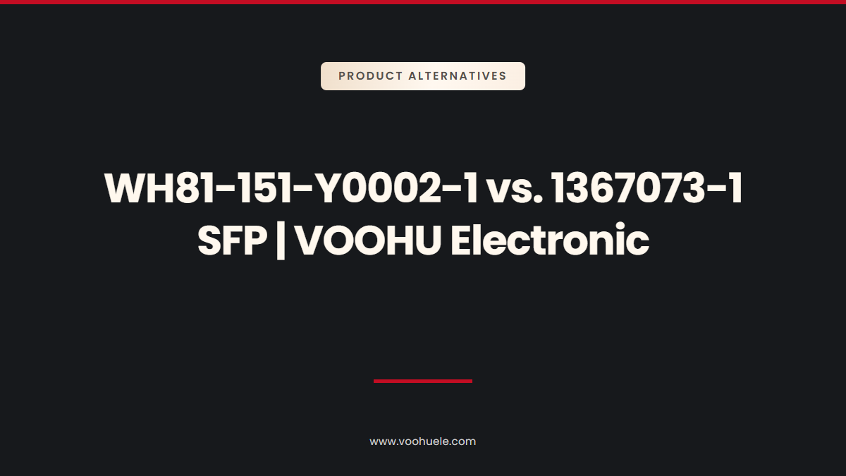 TE Connectivity 1367073-1 Alternative: VOOHU WH81-151-Y0002-1 Comparison